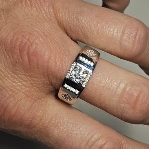 Mens/Womens Unisex Moissanite Ring Engagement/ Wedding Band (SIZE 10) NWT*GRA